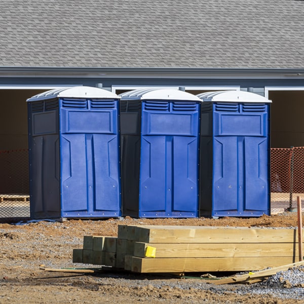 how often are the portable restrooms cleaned and serviced during a rental period